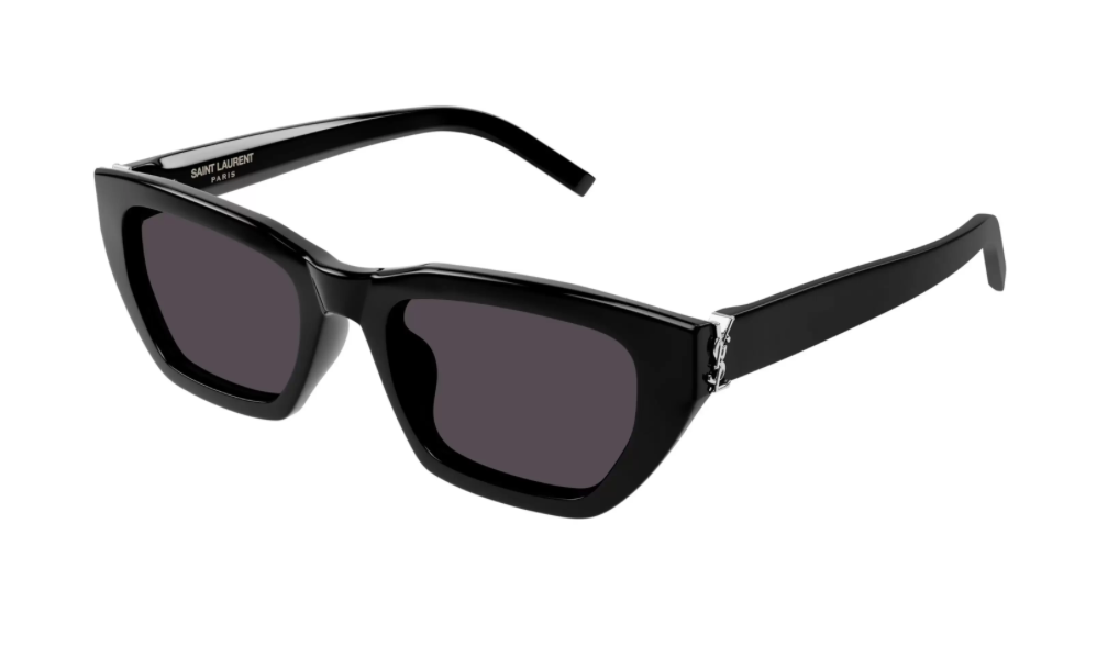 Saint Laurent, SLM127F, 001 BLACK, 53